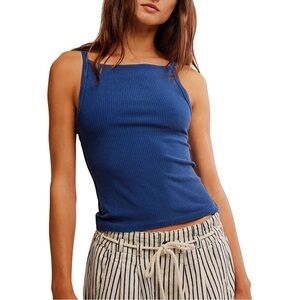 ***SOLD*** NWT! We The Free By Free People Mia Tank. Blue. Size XS
